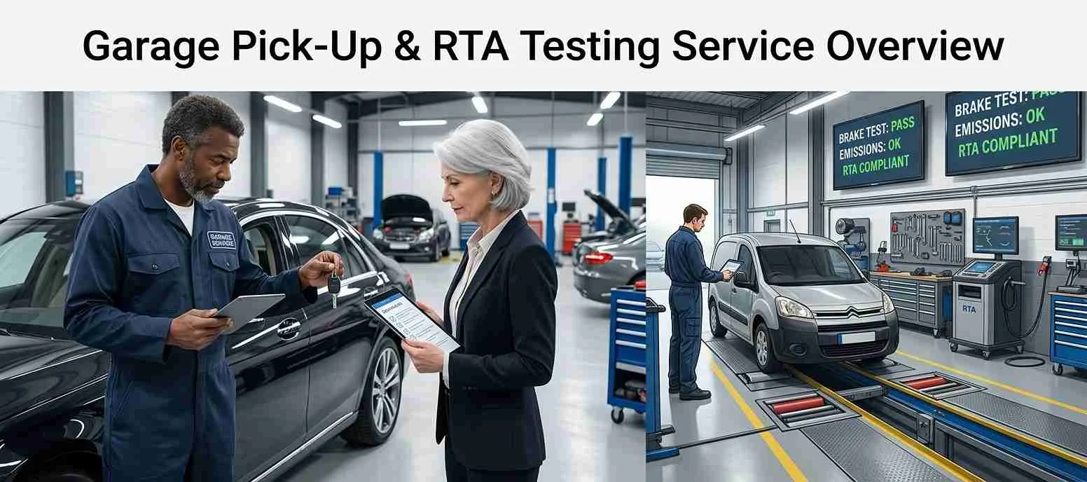 Fast Garage Pick-Up and Drop-Off Service in Dubai | Brilliant Drive